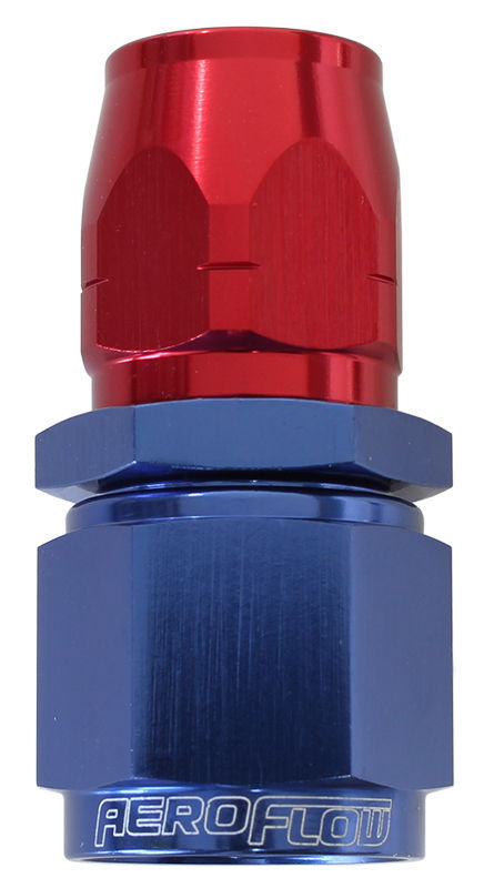 Aeroflow AF501-06-08 Stepped Straight End -6 Hose to -8AN Reducer Hose End Blue