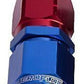 Aeroflow AF501-06 Alloy Straight Hose End -6AN Blue Cutter Style Swivel Nut