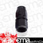 Aeroflow AF501-08BLK Alloy Straight Hose End -8AN Black Swivel Nut