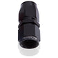 Aeroflow AF501-08BLK Alloy Straight Hose End -8AN Black Swivel Nut