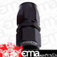 Aeroflow AF501-12BLK Alloy Straight Hose End -12AN Black Cutter Style Swivel Nut