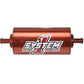 System One | SY202-202405 | Long Billet In-Line Fuel Filter 30 Micron 3/8" Barbs