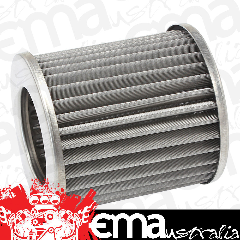 System One SY208-360 Replacement Stainless Steel Element 45 Micron suit 3-3/4" Long x 3-1/4" O.D Billet Oil Filter