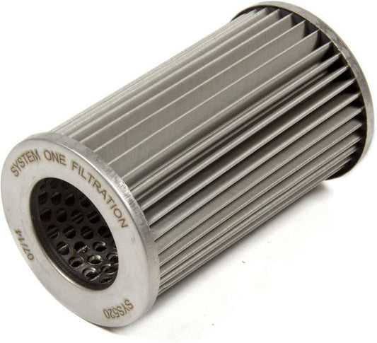 System One SY208-510 for 209-510B Replacement Fuel Filter Element 10 Micron Stainless Steel Mesh