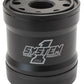 System One SY210-314 Spin On Oil Filter 3" Long Black anodized w/ Metric Threads 3-3/4" Diameter w/ 35 Micron S/S Filter