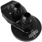 System One SY220-90002-12-B Remote Filter Mount - Black suit 1-1/4" O.D Tubbing w/ -12an Inlet/Outlet