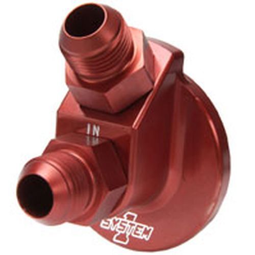 Suit Ford & Chysler Billet Block Adapter Ford/Chrysler -10an Male Red System One SY229-90559-10