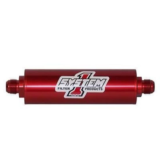 System One SYS202-202712 Billet Inline Oil Filter -12an In/Out 75 Micron 24 Gpm