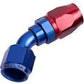 Aeroflow AF502-06 Alloy 45 Deg Hose End -6AN Blue Cutter Style Full Swivel