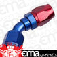 Aeroflow 100 & 450 series braided hose Alloy 45 Deg End -8AN Blue Cutter Style Full Swivel Aeroflow Performance Products AF502-08