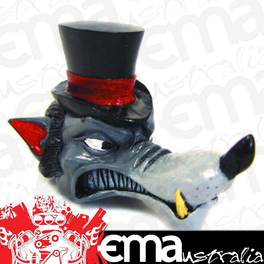 Timebomb Kustoms TBKJFN75 Gear Shift Knob Painted Top Hat Wolf