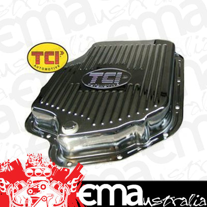 TCI Auto TCI228011 Automatic Transmission Pan Stock Steel Zinc Finish Gm TH400