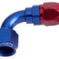 Aeroflow 100 & 450 series braided hose Alloy 90 Deg End -10AN Blue Cutter Style Full Swivel Aeroflow Performance Products AF503-10