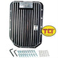 TCI Auto TCI278010 Automatic Transmission Pan Deep Aluminum Black Wrinkled Gm 4L80E 4L85E