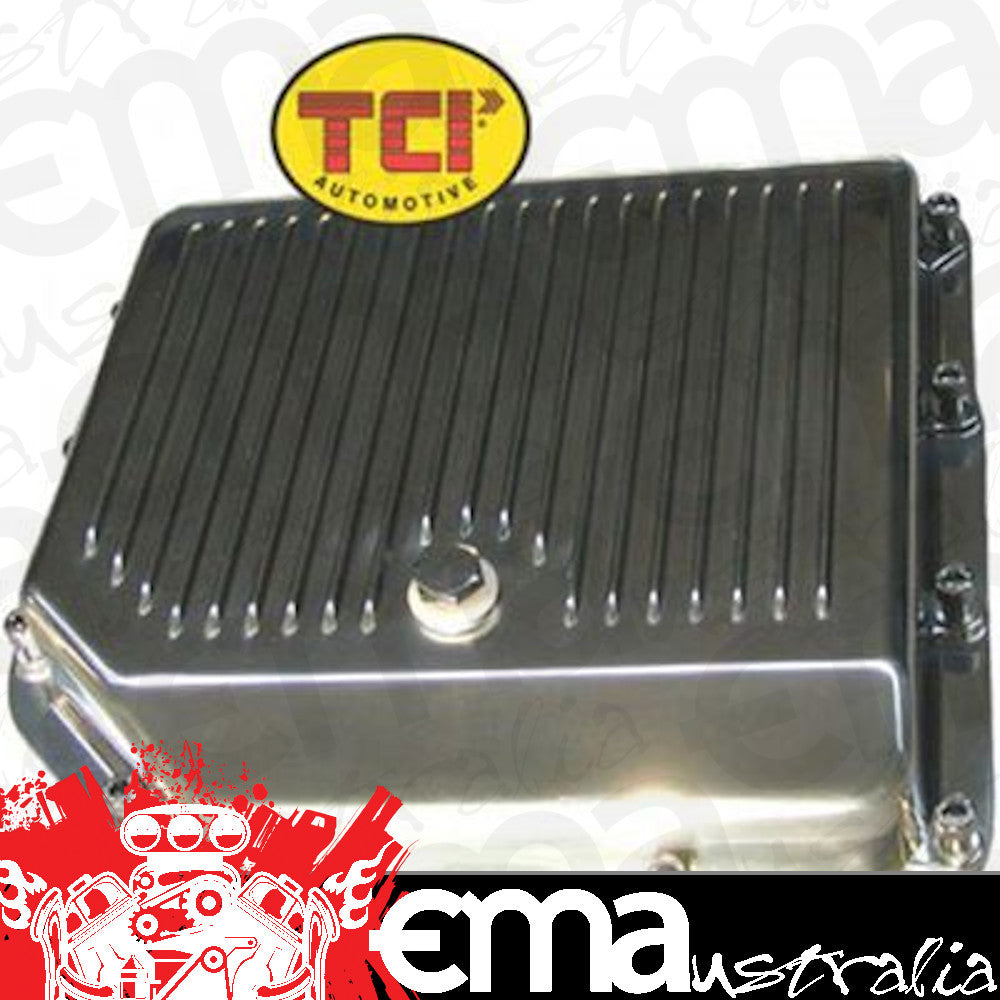 TCI Auto TCI328010 Automatic Transmission Pan Stock Capacityaluminum Polished Gm Th350