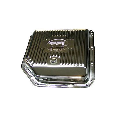 TCI Auto TCI328011 Automatic Transmission Pan Stock Steel Chrome Gm Th350