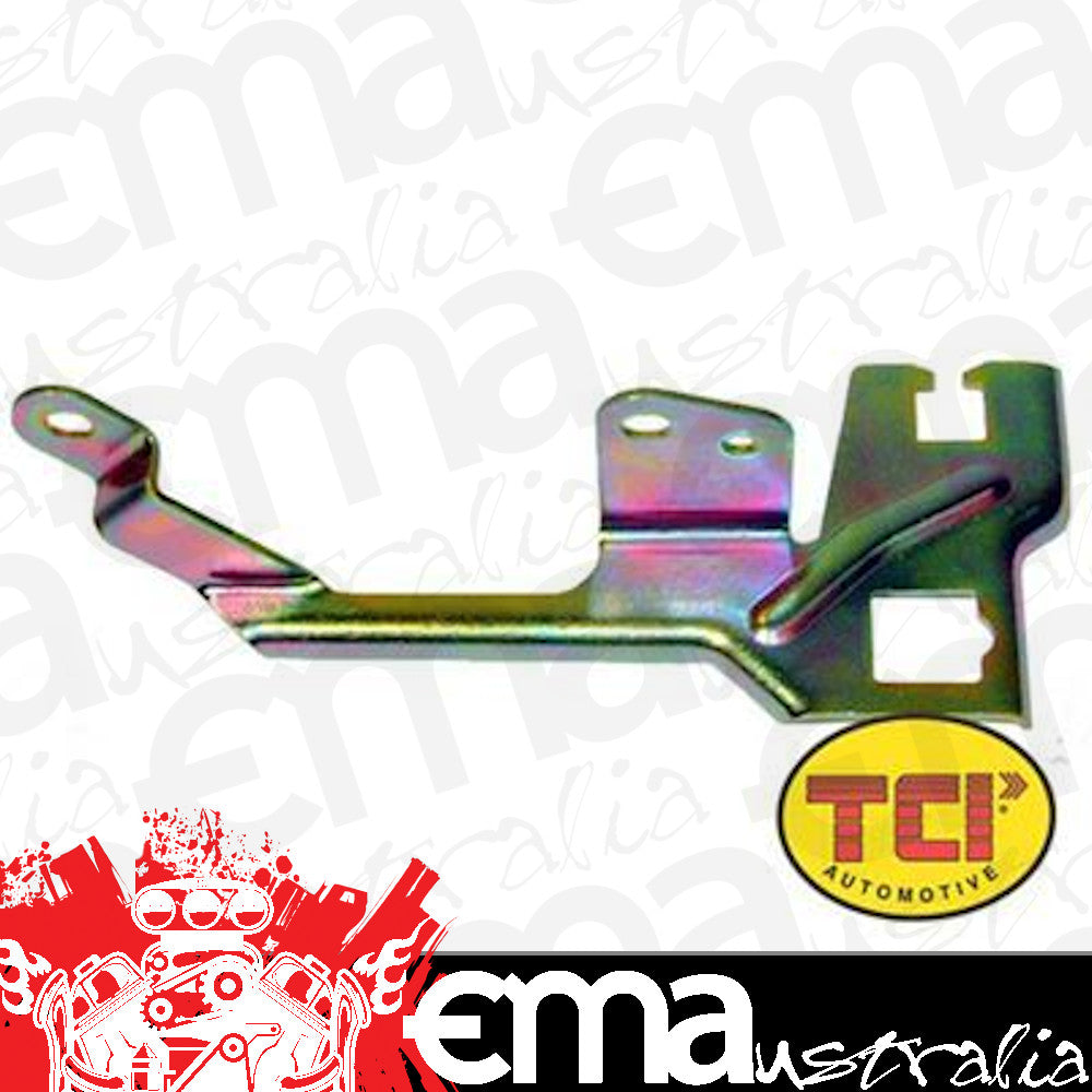 TCI Auto TCI376700 Transmission Gm Overdrive Cable Bracket Steel Gold Anodized Carter Rochester