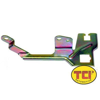 TCI Auto TCI376700 Transmission Gm Overdrive Cable Bracket Steel Gold Anodized Carter Rochester