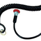 TCI Auto | TCI388500 | Momentary 10 Amp Pushbutton Trans-Brake Switch Red Spiral Cord