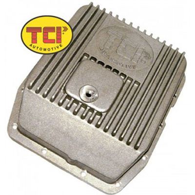 TCI Auto TCI438000 Automatic Transmission Pan Deep Aluminum Natural Ford Aod Aode 4R70W Kit