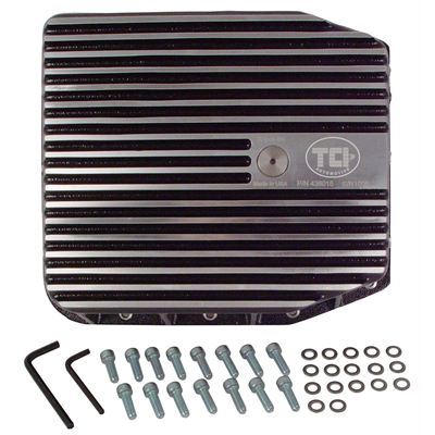 TCI Auto TCI438015 Automatic Transmission Pan Deep Aluminum Natural Ford Aod/4R70W Kit