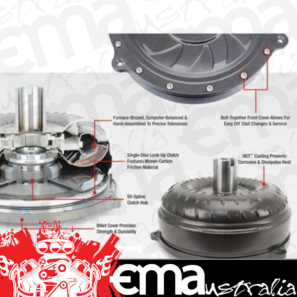 TCI Auto TCI457020S Torque Converter Ford Single Disc 6R80 3700-3800 Stall