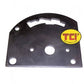 TCI Auto TCI618013 Gate Plate Steel Black Reverse Pattern Ford Gm Chrysler