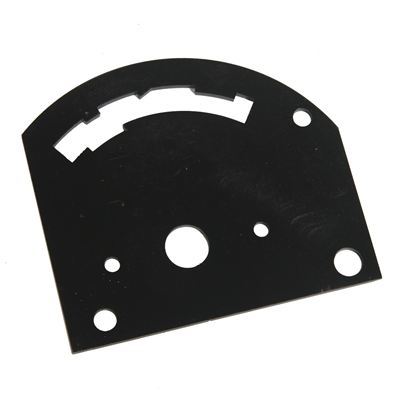 TCI Auto TCI618018 Gate Plate Steel Black Reverse Pattern Ford Gm Chrysler Outlaw Thunderstick