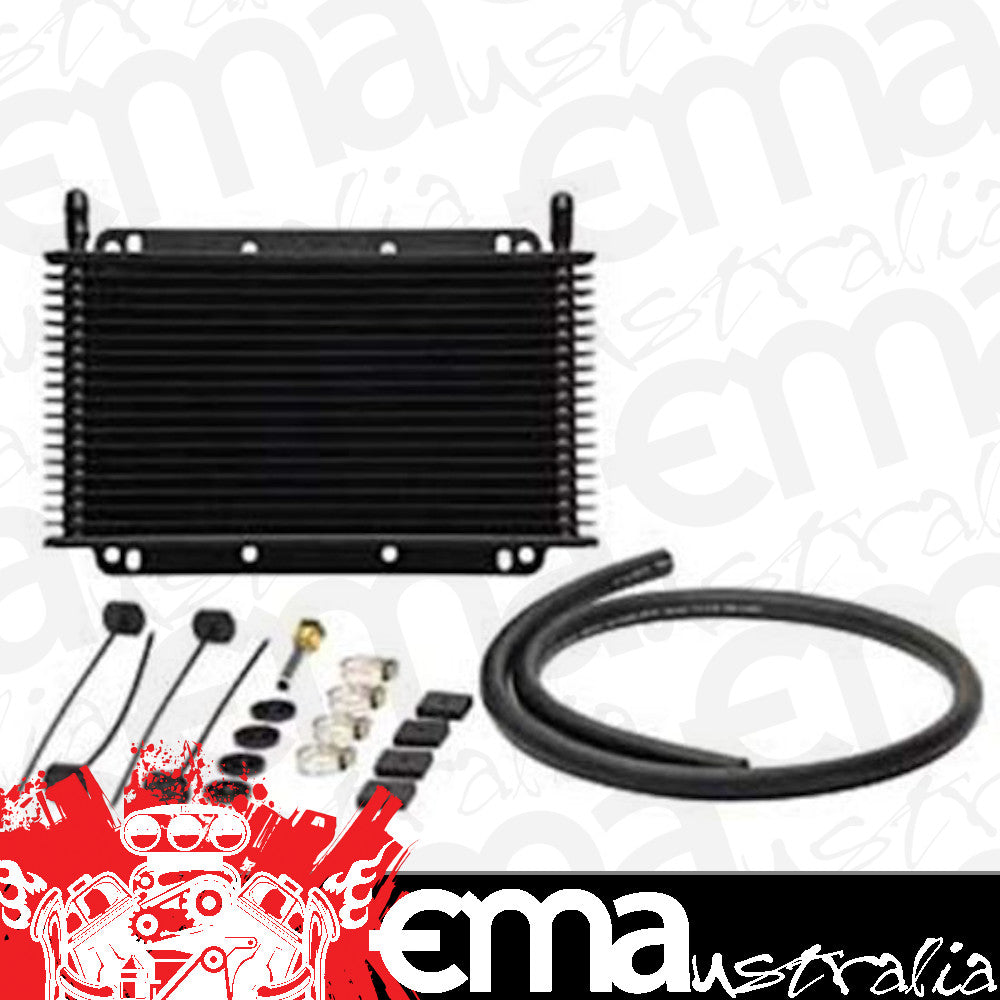 TCI Auto TCI824102 Transmission Cooler Max-Cool Plate Style Aluminum Black 11 In. x 6 In. x 3/4 In.