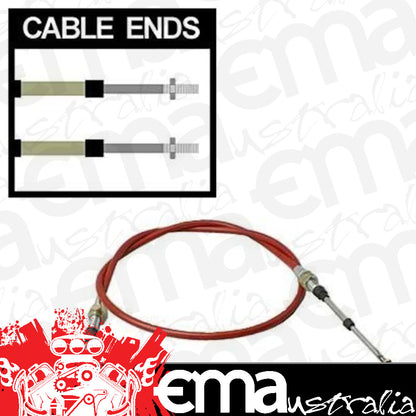 TCI Auto TCI840500 Shifter Cable 5 Ft. Length 2 In. Stroke Morse Style Threaded/Threaded Ends