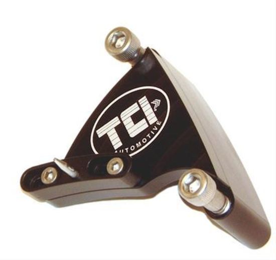 TCI Auto TCI871001 Timing Pointer Billet Aluminum Black Anodized Adjustable 6.25 In. Damper Chev Small Block