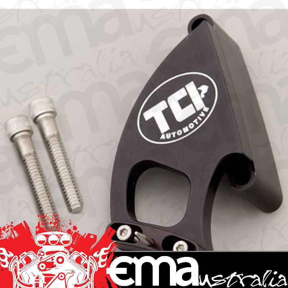 TCI Auto TCI871004 Timing Pointer Billet Aluminum Black Anodized Adjustable 6.25 In. Damper Chev Big Block
