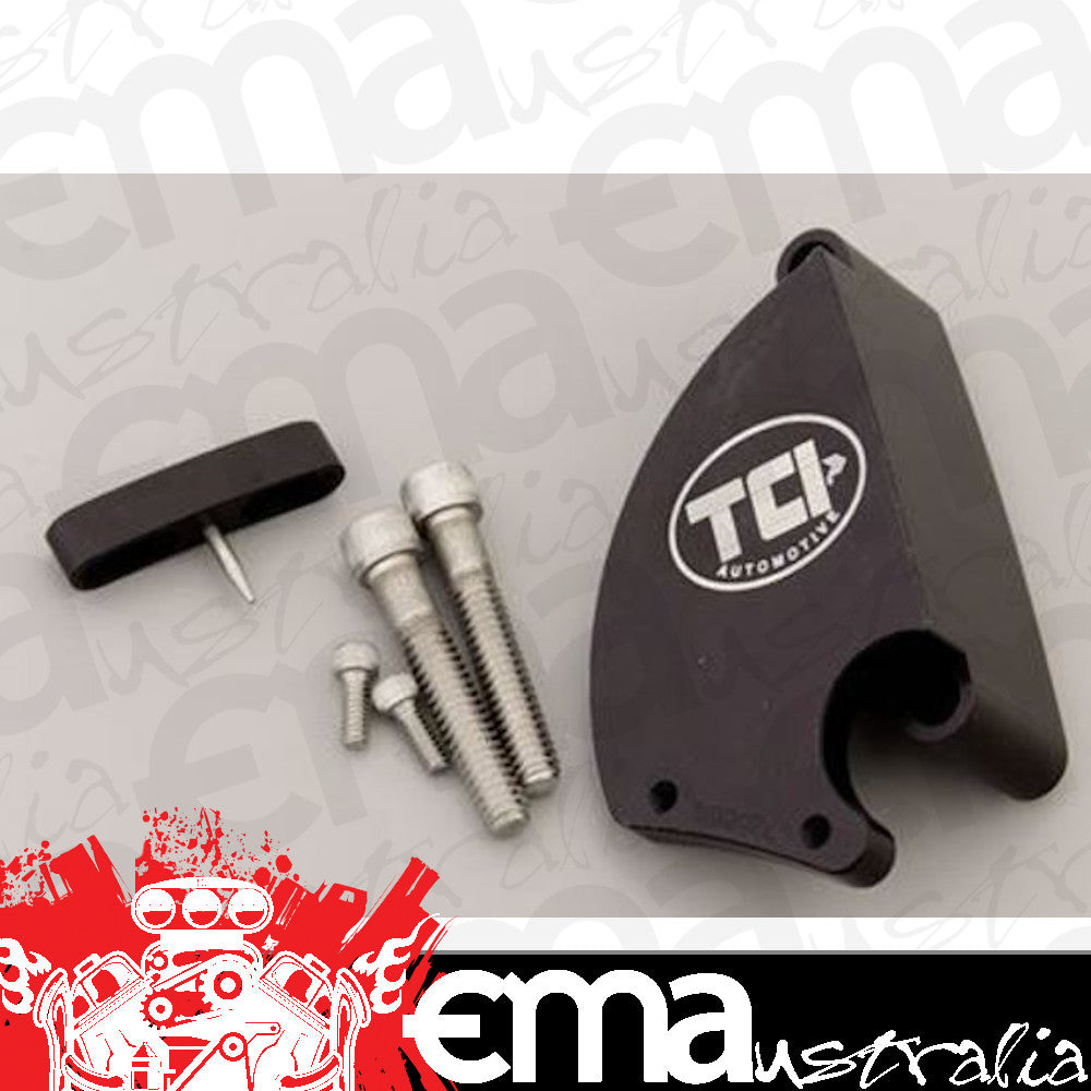 TCI Auto TCI871005 Timing Pointer Billet Aluminum Black Anodized Adjustable 7.25 In. Damper Chev Big Block