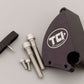TCI Auto TCI871006 Timing Pointer Billet Aluminum Black Anodized Adjustable 8 In. Damper Chev Big Block