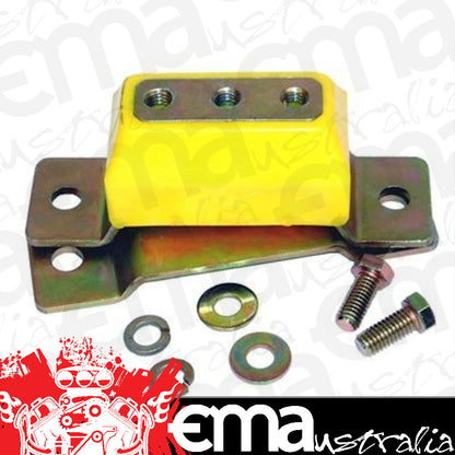 TCI Auto TCI952501 Bushing Transmission Crossmember Mount Zinc Finish Yellow Ford