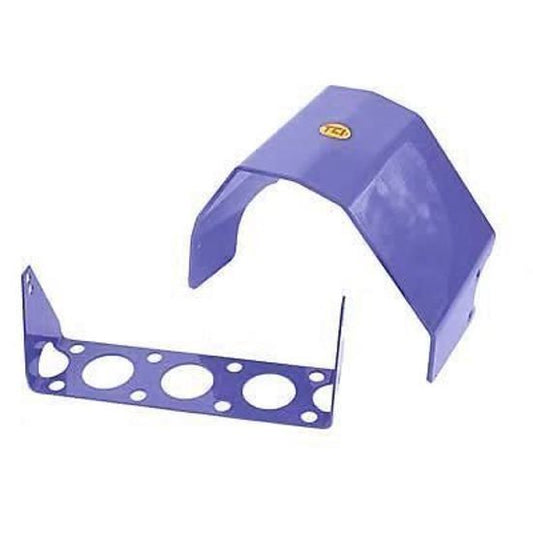 TCI Auto TCI976005 C6 Transmission Shield Sfi-ApprOved Aluminium Blue Powdercoated