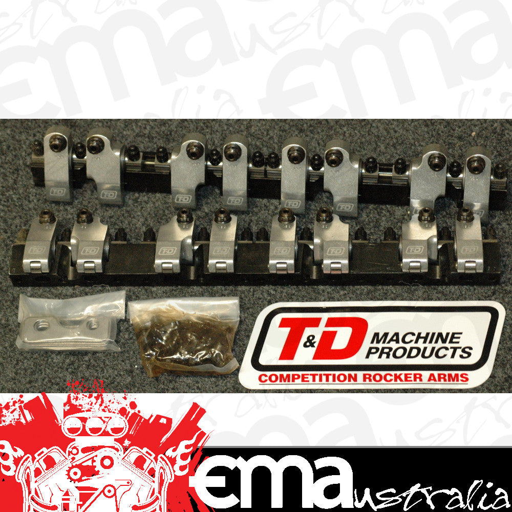 T&D TD2300-60-60 Roller Rockers Chev SB w/ Afr 227-245 Head 1.6In 1.6 Ex Ratio