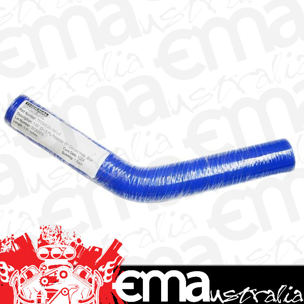 Thermal Flex TFC545GN-100x6 45¡ Bend Silicone Hose - Blue 1.00" I.D 6" Legs