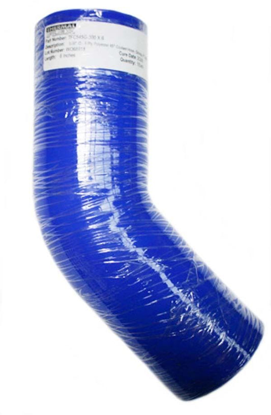 Thermal Flex | TFC545GN-300X6 | FLEx 5 PLY SILICONE NOMEx HOSE 3.00" ID 45? ELBOW 6" LEG