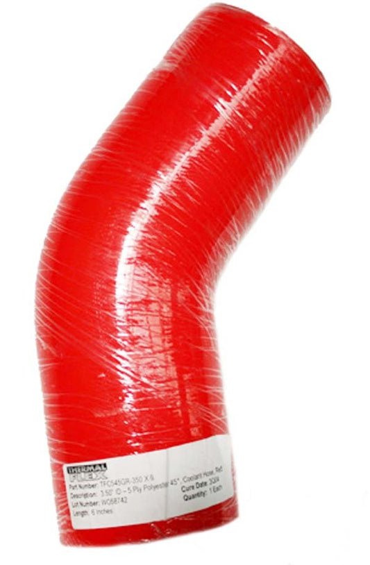 Thermal Flex TFC545GNR-350x6 45¡ Bend Silicone Hose - Red 3.50" I.D 6" Legs