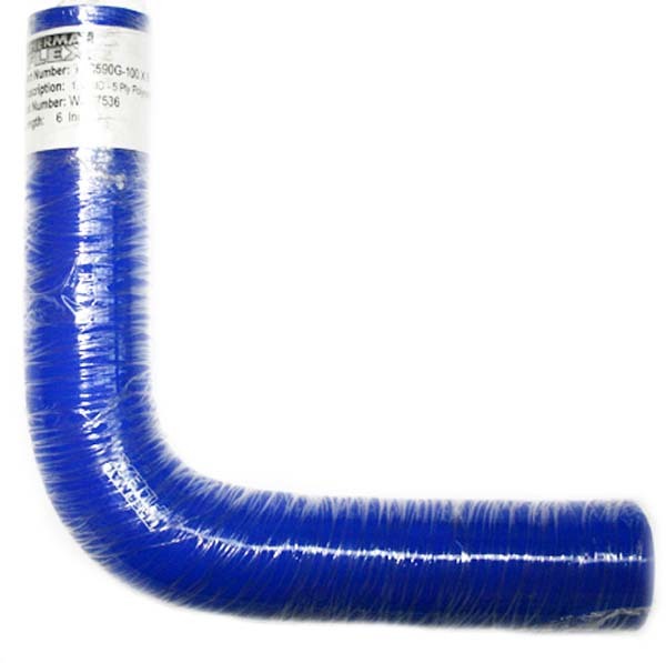 Thermal Flex TFC590GN-100x6 90¡ Bend Silicone Hose - Blue 1.00" I.D 6" Legs