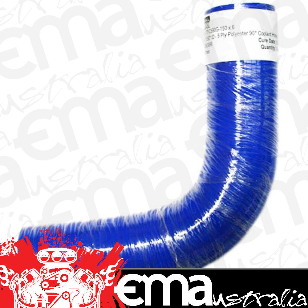 Thermal Flex TFC590GN-150x6 90¡ Bend Silicone Hose - Blue 1.50" I.D 6" Legs