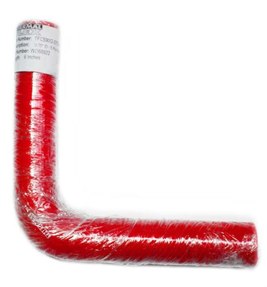 Thermal Flex TFC590GNR-075x6 90¡ Bend Silicone Hose - Red 0.75" I.D 6" Legs