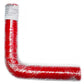 Thermal Flex TFC590GNR-100x6 90¡ Bend Silicone Hose - Red 1.00" I.D 6" Legs