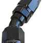 Aeroflow 100 & 450 series braided hose Alloy 30 Deg End -10AN Black Cutter Style Full Swivel Aeroflow Performance Products AF507-10BLK