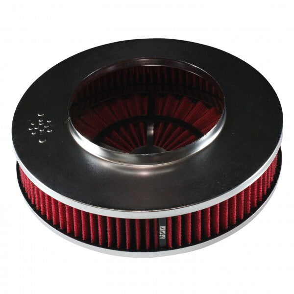 TFI Racing TFI-45722 45722 Extraflow Red/Chrome Air Cleaner Filter 9"x 2" Assy fit Holley 5-1/8" Base