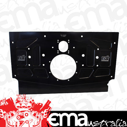 TI22 TI22-01132N Rear Motor Plate suit Sprint Car w/ 1" Raised Rail Black Anodised