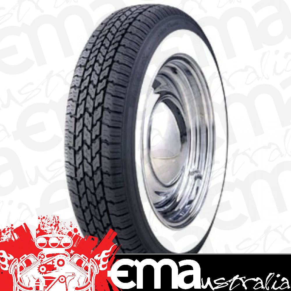American Classic Tyres TIRAMC165R15WW 165R15 Radial Tyre w/ 2-1/4" Whitewall Tiramc165R15 Ww