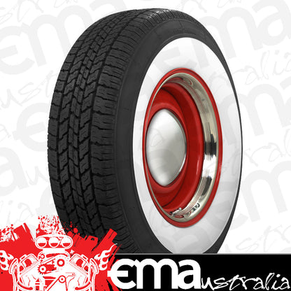 Coker TIRCO165R15WW Classic Radial Tyre 165R15 2.25" Whitewall Each