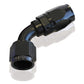 Aeroflow AF508-16BLK Alloy 60 Deg Hose End -16AN Black Cutter Style Full Swivel